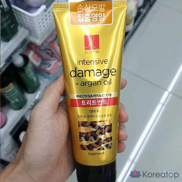 Интенсивный кондиционер-восстановитель Elastine Intensive Damage Care Moroccan Argan Oil, 200 мл, 1 шт.