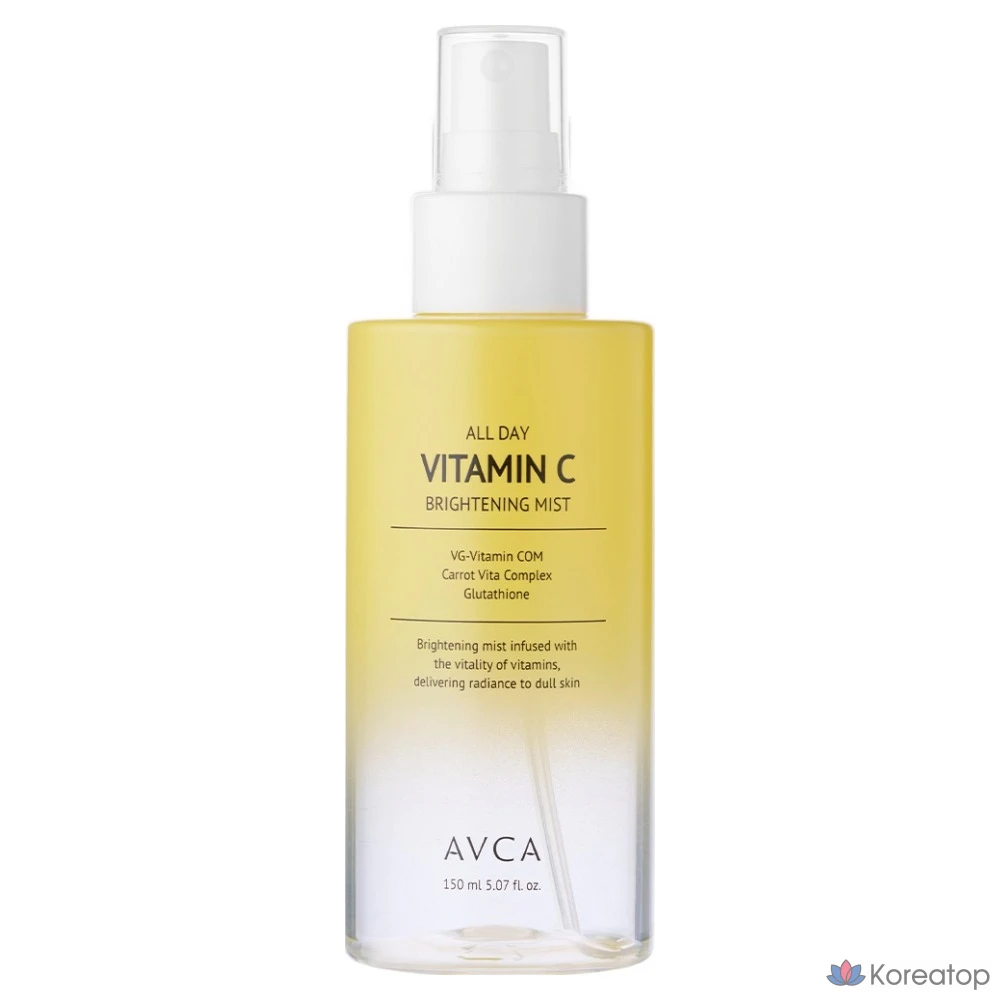 Спрей для лица AVCA All Day Vitamin C Whitening Mist, 150 мл, 1 шт.