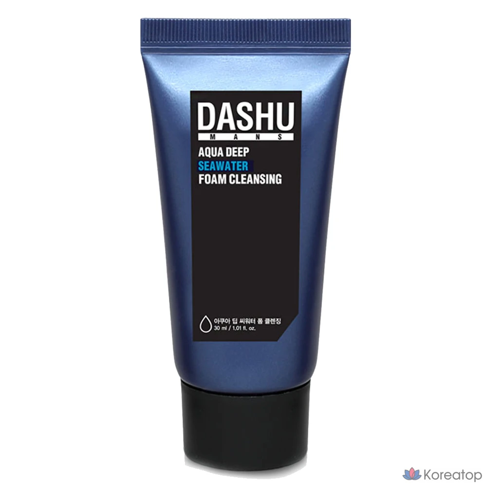 Очищающая пенка DASHU Aqua Deep Sea Water Foam Cleansing, 30 мл, 1 шт.