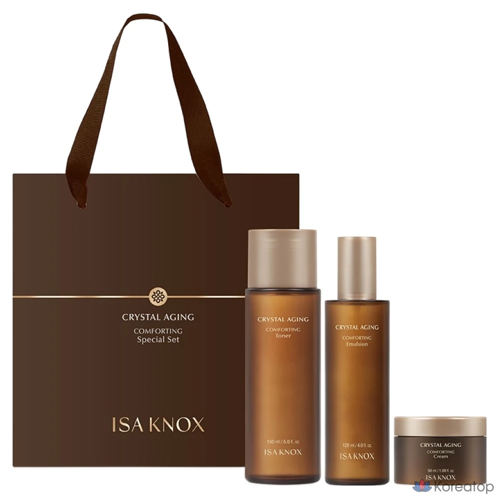 Набор для ухода Isa Knox Crystal Aging Comforting 3-piece Set, 1 шт.