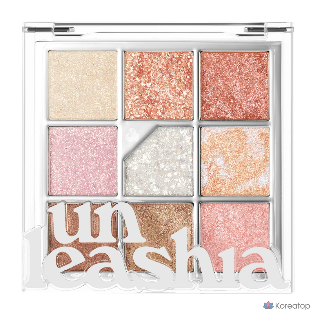 Палитра для век Unleashia Glitterpedia Eye Palette, оттенок N°1 All Of Glitter, 1 шт.