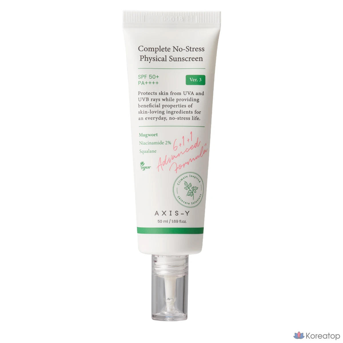 Солнцезащитный крем Axis-Y No Stress Physical Sunscreen Version 3, 50 мл, 1 шт.