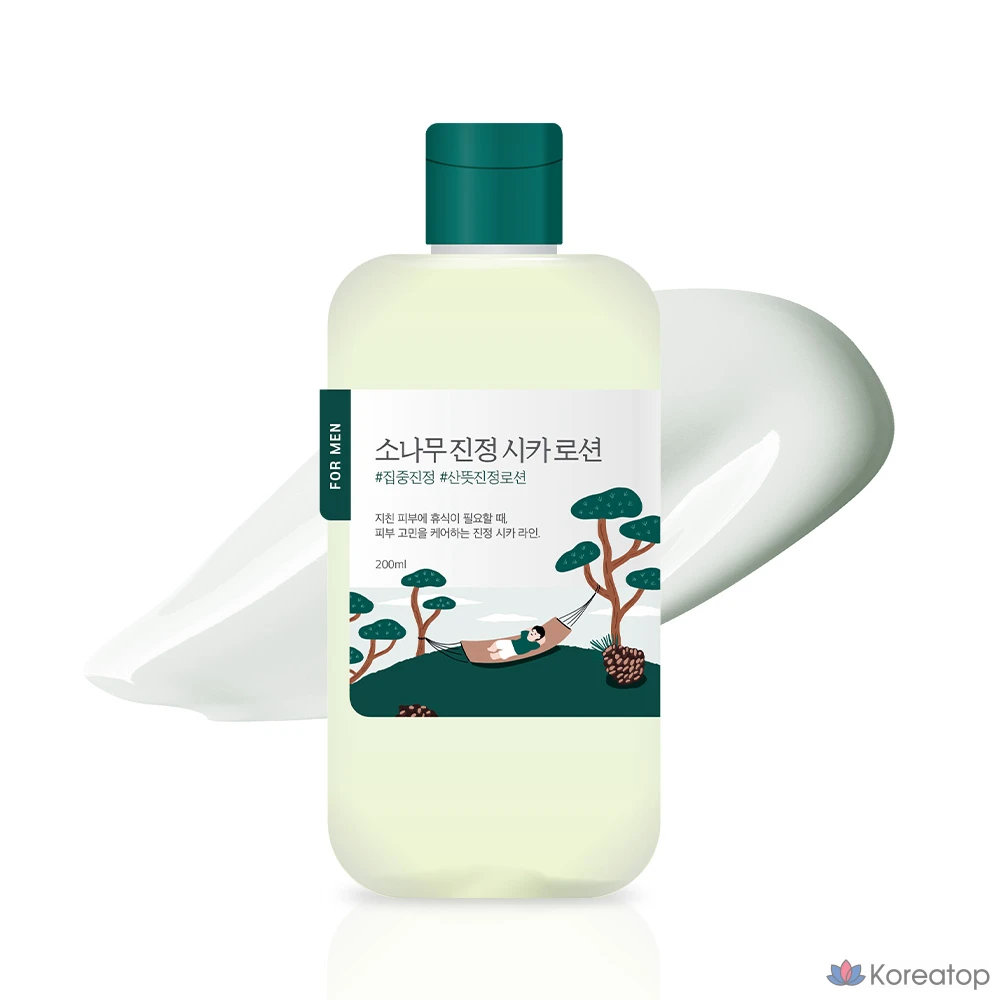 Лосьон для лица Round Lab For Men Pine Calming Cica Lotion, 200 мл, 1 шт.
