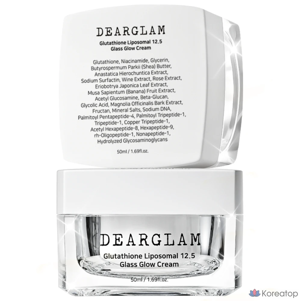 Крем DEARGLAM Glutathione Liposome 12.5 Glass Ball Bright Volume Cream, 50 мл, 1 шт.