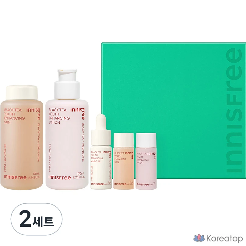 Набор для ухода Innisfree Black Tea Youth Enhancing Skincare Set, 2 шт.