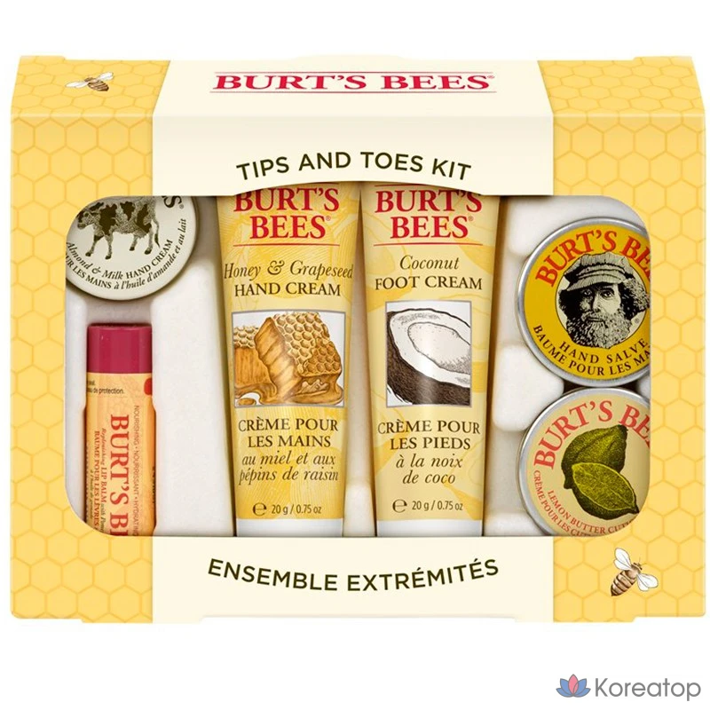 Набор для ухода Burt's Bees Tips and Toes 6-piece Set, 1 шт.