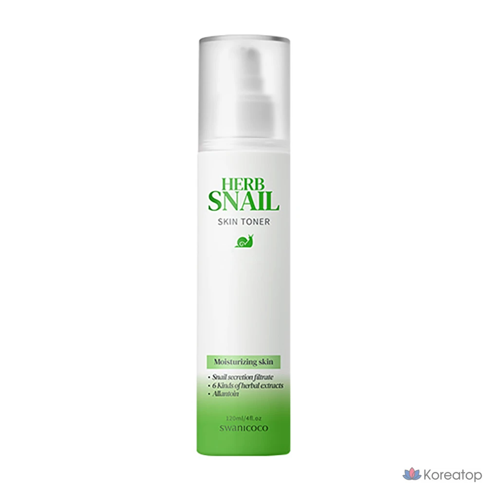 Тонер Swanicoco Herb Snail Skin Toner, 120 мл, 1 шт.