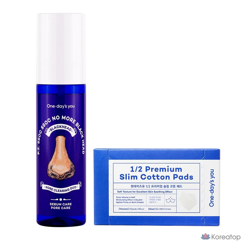 Пилинг One-Day's You Pore Clean Duo Blackhead Remover, 100 мл + 20 шт., 1 шт.
