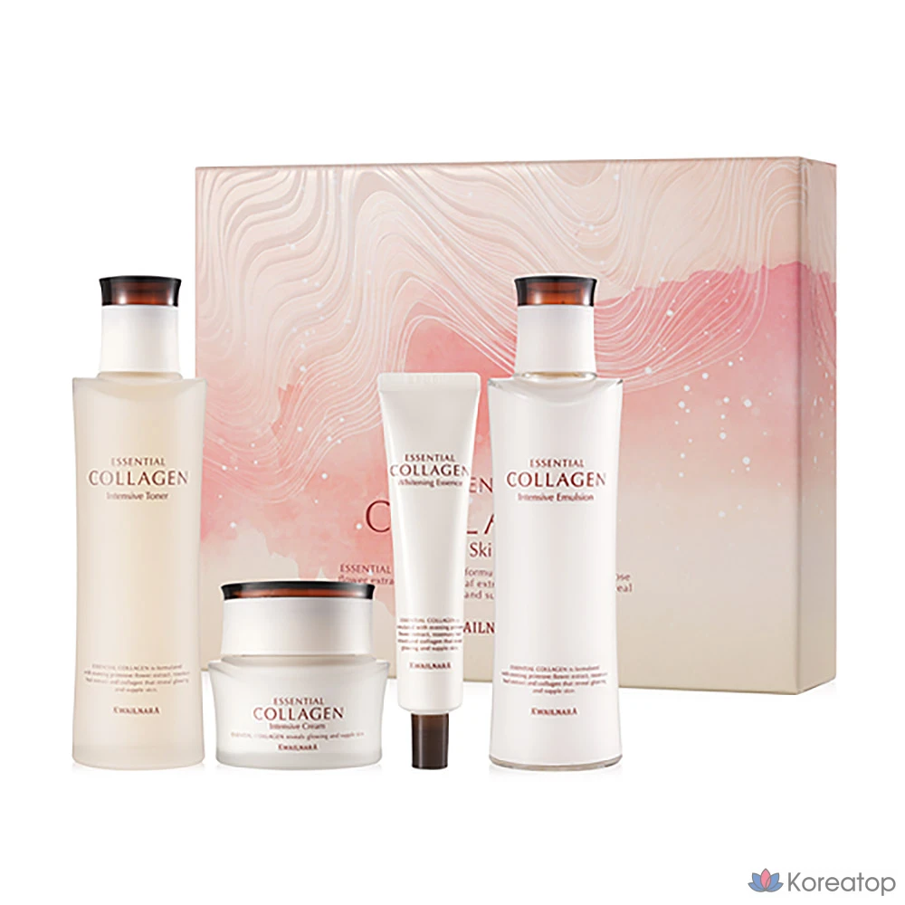 Набор для ухода KWAILNARA Essential Collagen Intensive Skincare 4-piece Set, 1 шт.