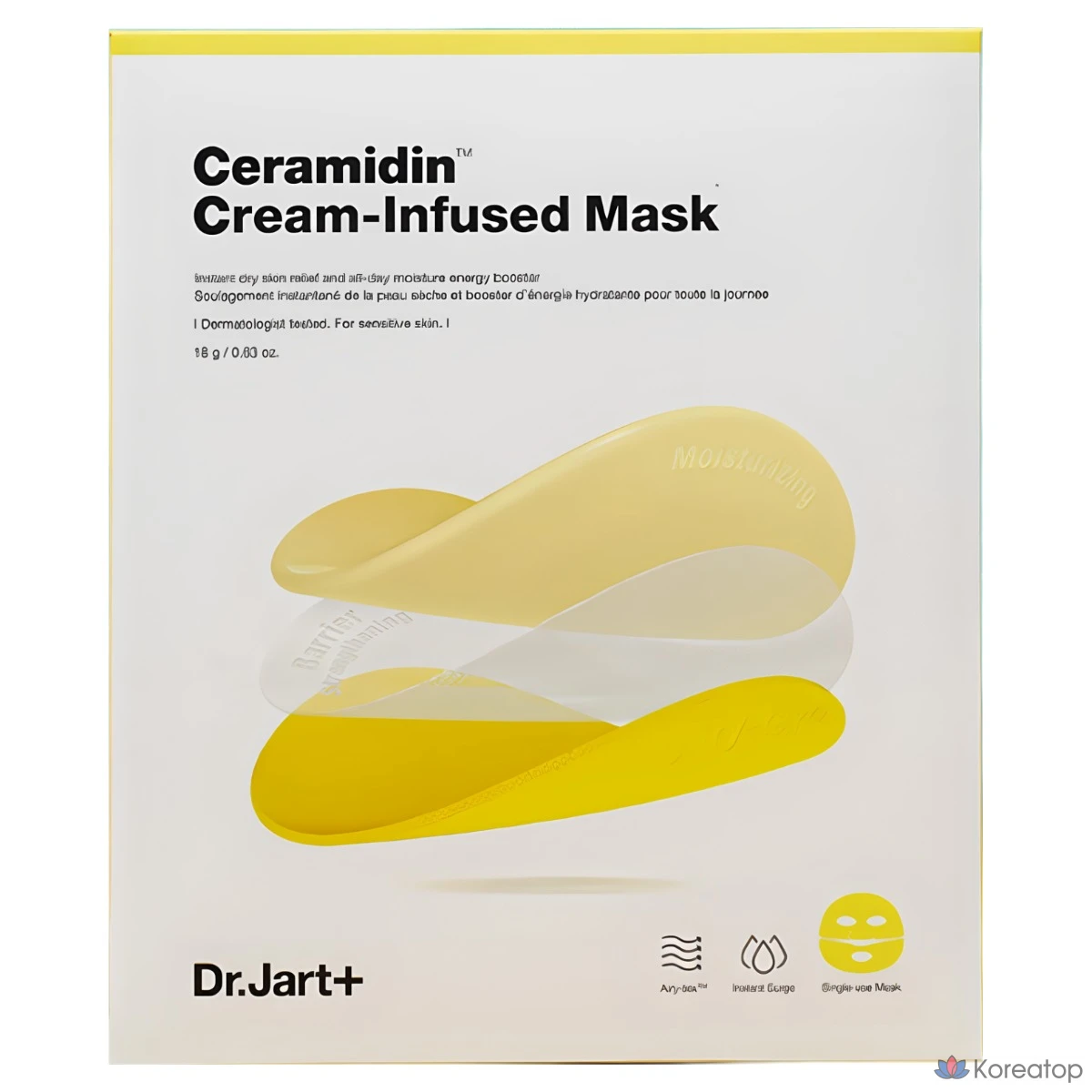 Тканевая маска для лица Dr. Jart+ Ceramidin Cream Infused Mask, 90 г, 5 шт.