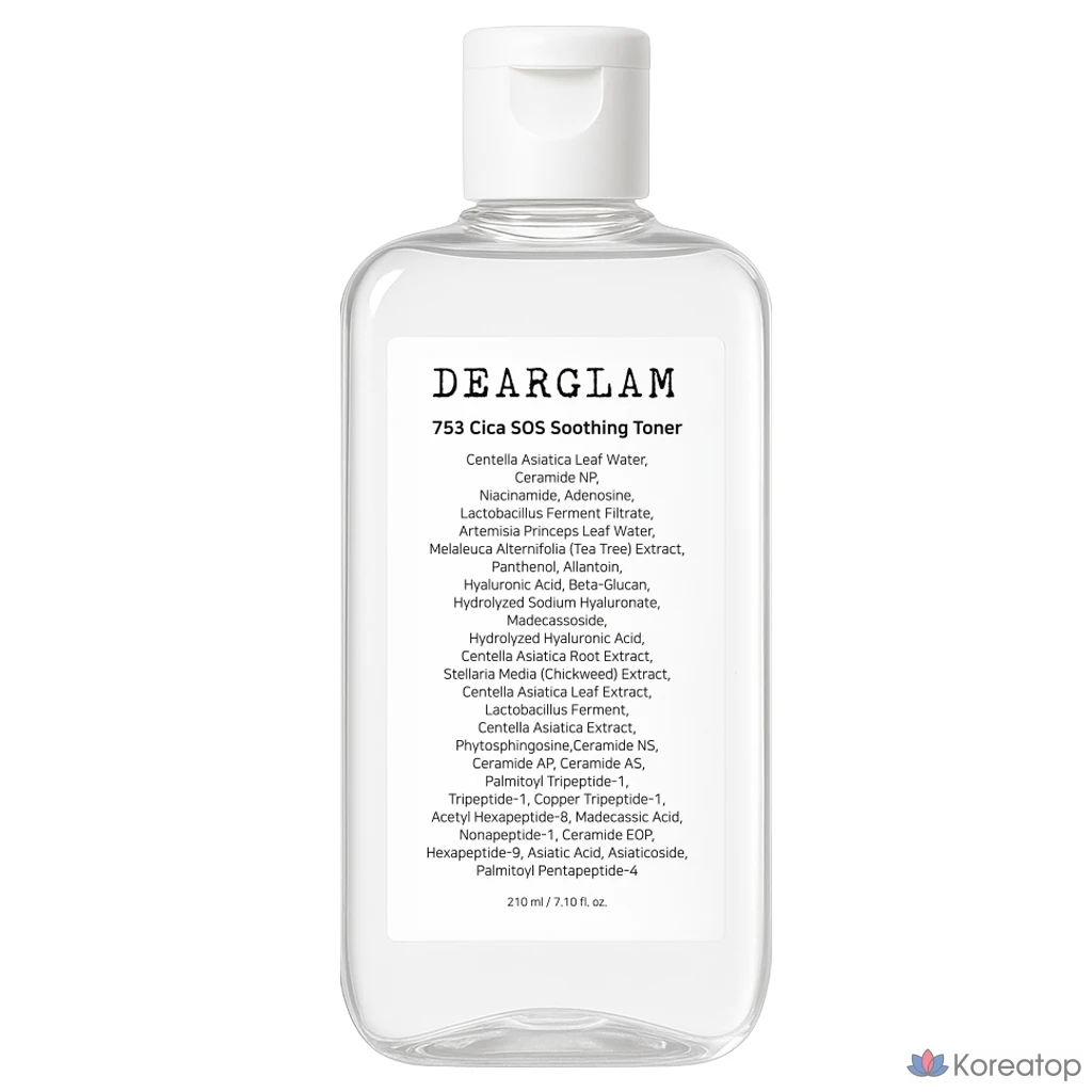 Тонер DEARGLAM 753 Cica SOS Soothing Toner, 210 мл, 1 шт.