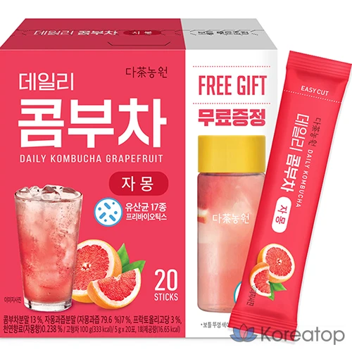 Чай Danongwon Daily Kombucha Grapefruit, 5 г, 20 шт.