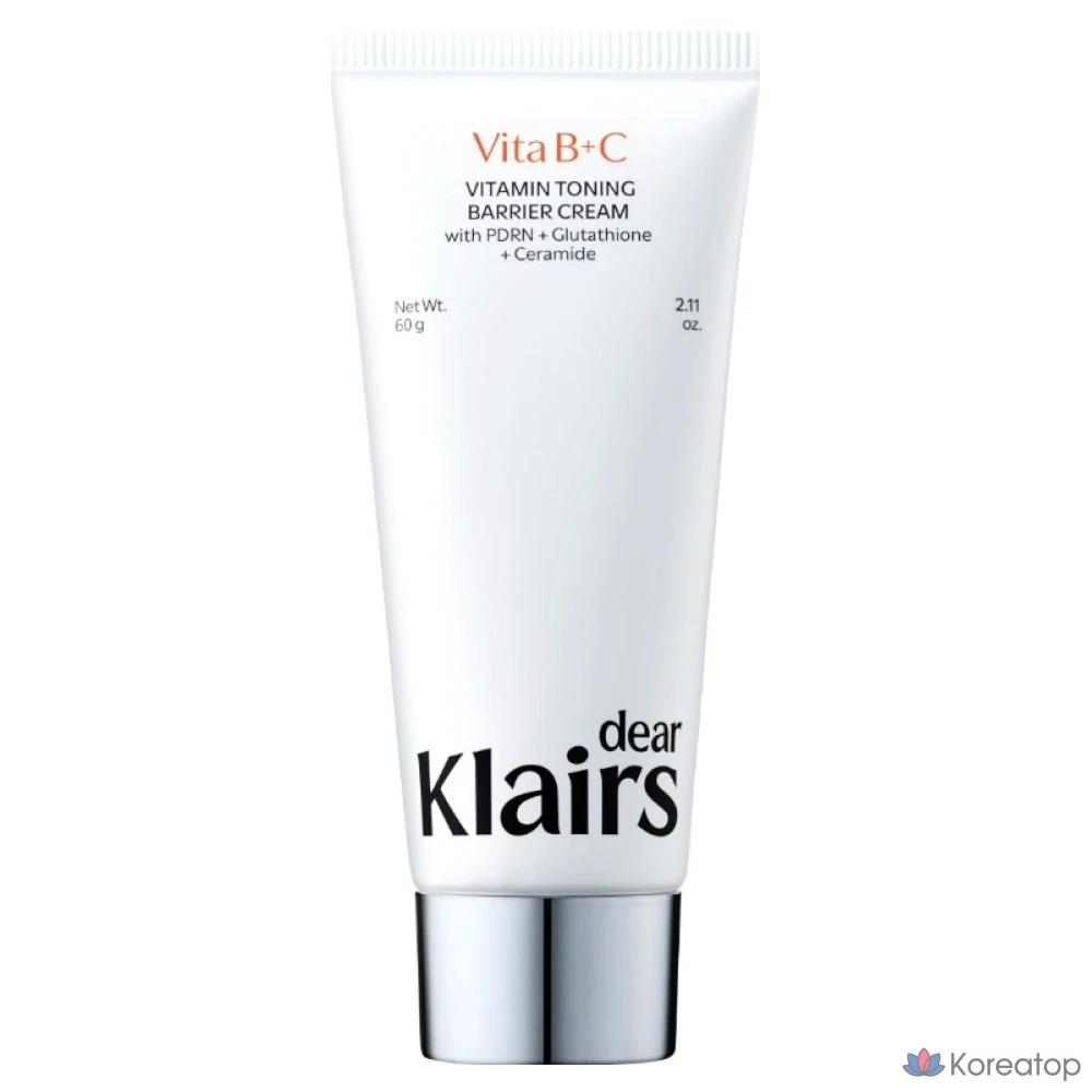 Крем Dear, Klairs Vitamin Toning Barrier Cream, 60 г, 1 шт.
