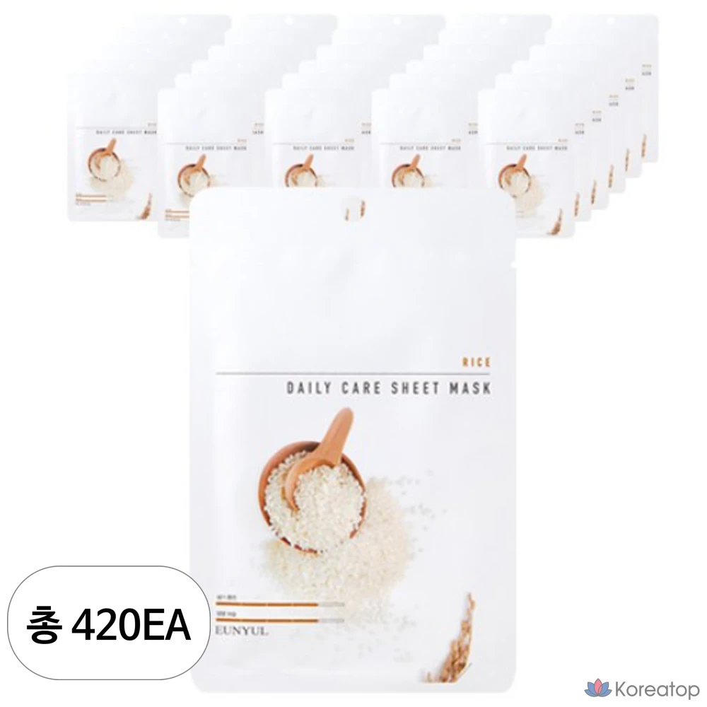 Тканевая маска для лица Eunyul Rice Daily Care Sheet Mask, 420 шт.