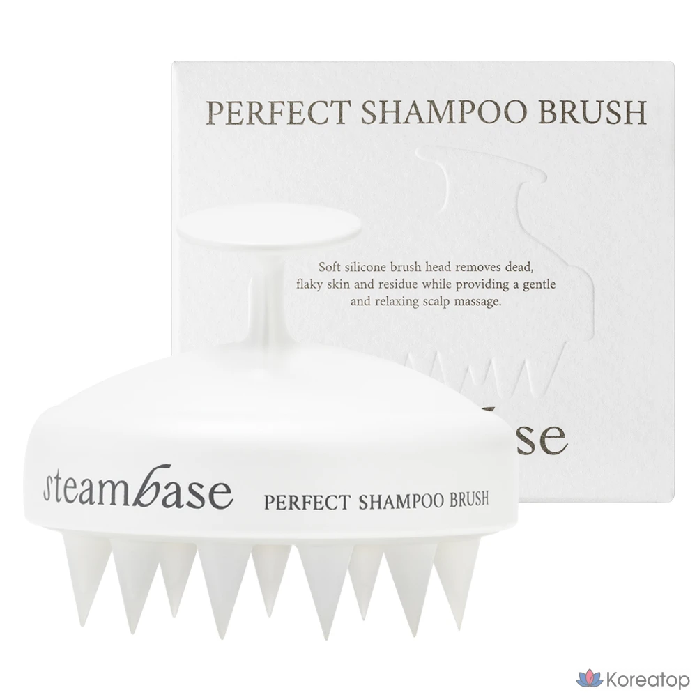 Шампунь-браш для массажа кожи головы Steambase Soft Silicone Shampoo Brush, 1 шт.