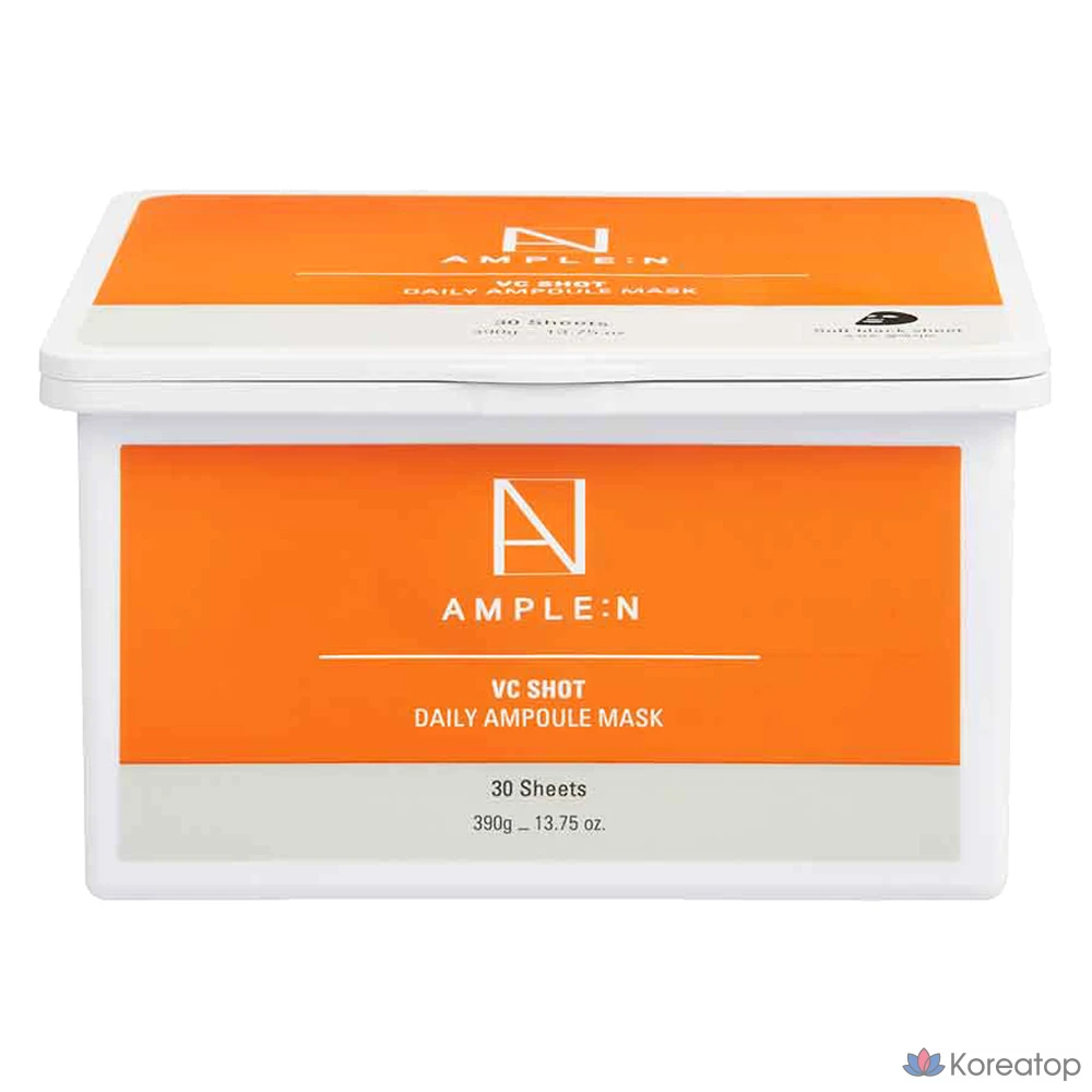 Тканевая маска для лица AMPLE:N Korea VC Shot Daily Ampoule Mask, 30 шт.