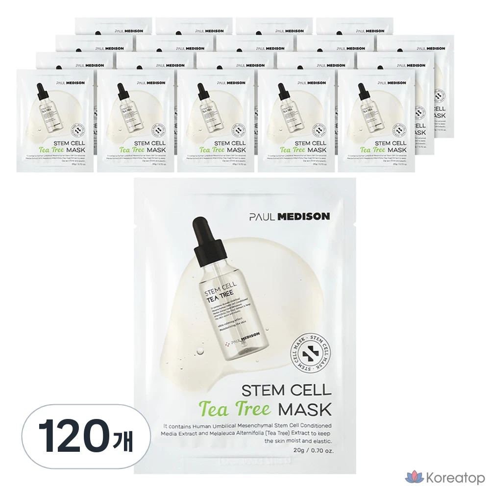 Тканевая маска для лица Paul Medison Stem Cell Tea Tree Mask, 120 шт.