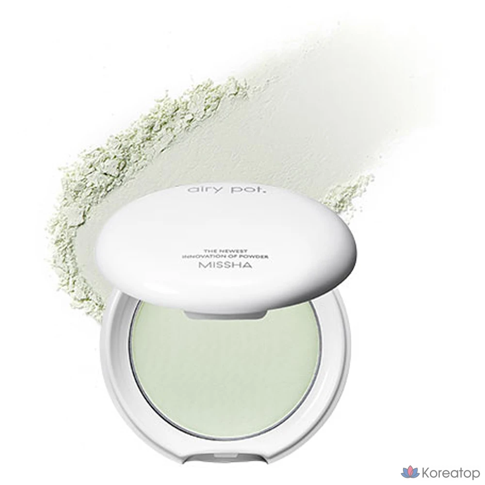 Кушон Missha Airy Pot Pact, оттенок Mint, 5 г, 1 шт.