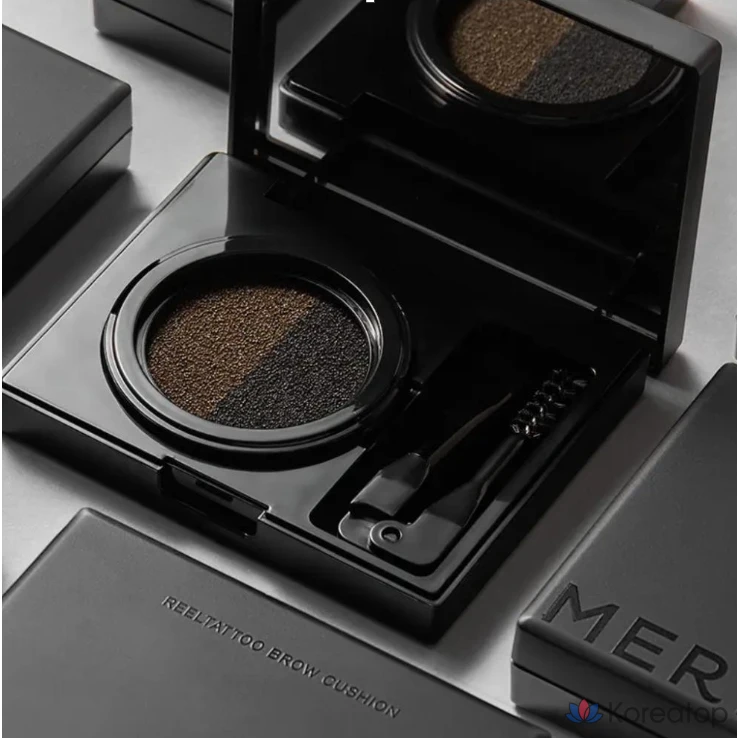 Кушон для бровей Merythod Realtattoo Brow Cushion, оттенок 02 Gray, 1 шт.