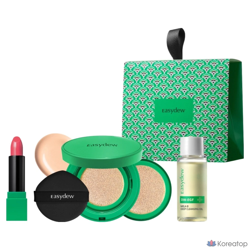 Набор для ухода Easydew Gimi Cushion Gift Set (Lipstick + Cushion + Cleansing Oil), 1 шт.