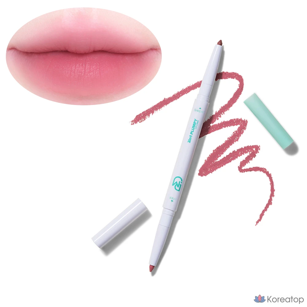 Карандаш для губ DEARMAY 2in1 Plumpy Lip Liner, оттенок P05 Nasty Mauve, 0.36 г, 1 шт.