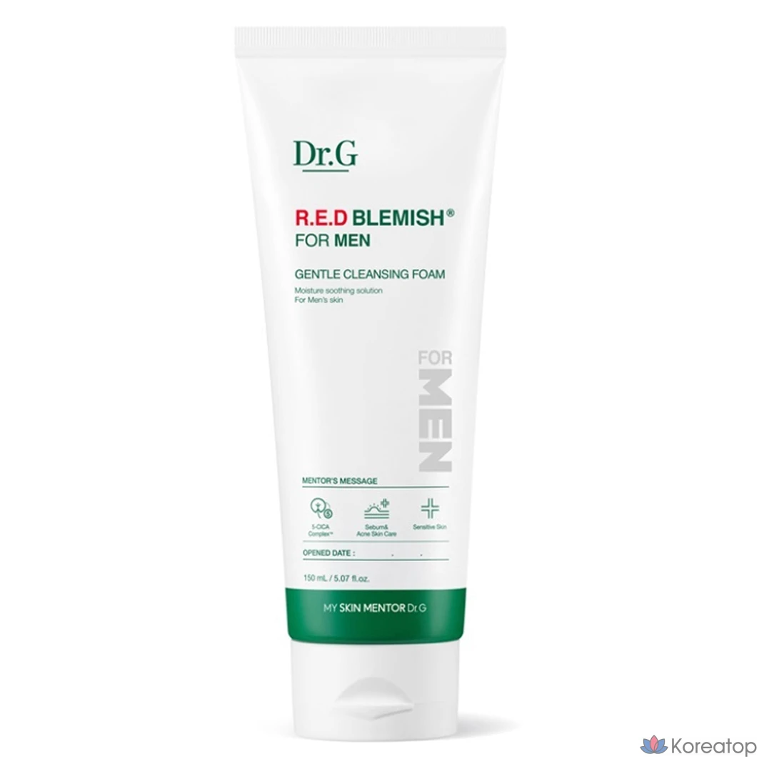 Очищающая пенка Dr. G Red Blemish For Men Gentle Cleansing Foam, 150 мл, 1 шт.