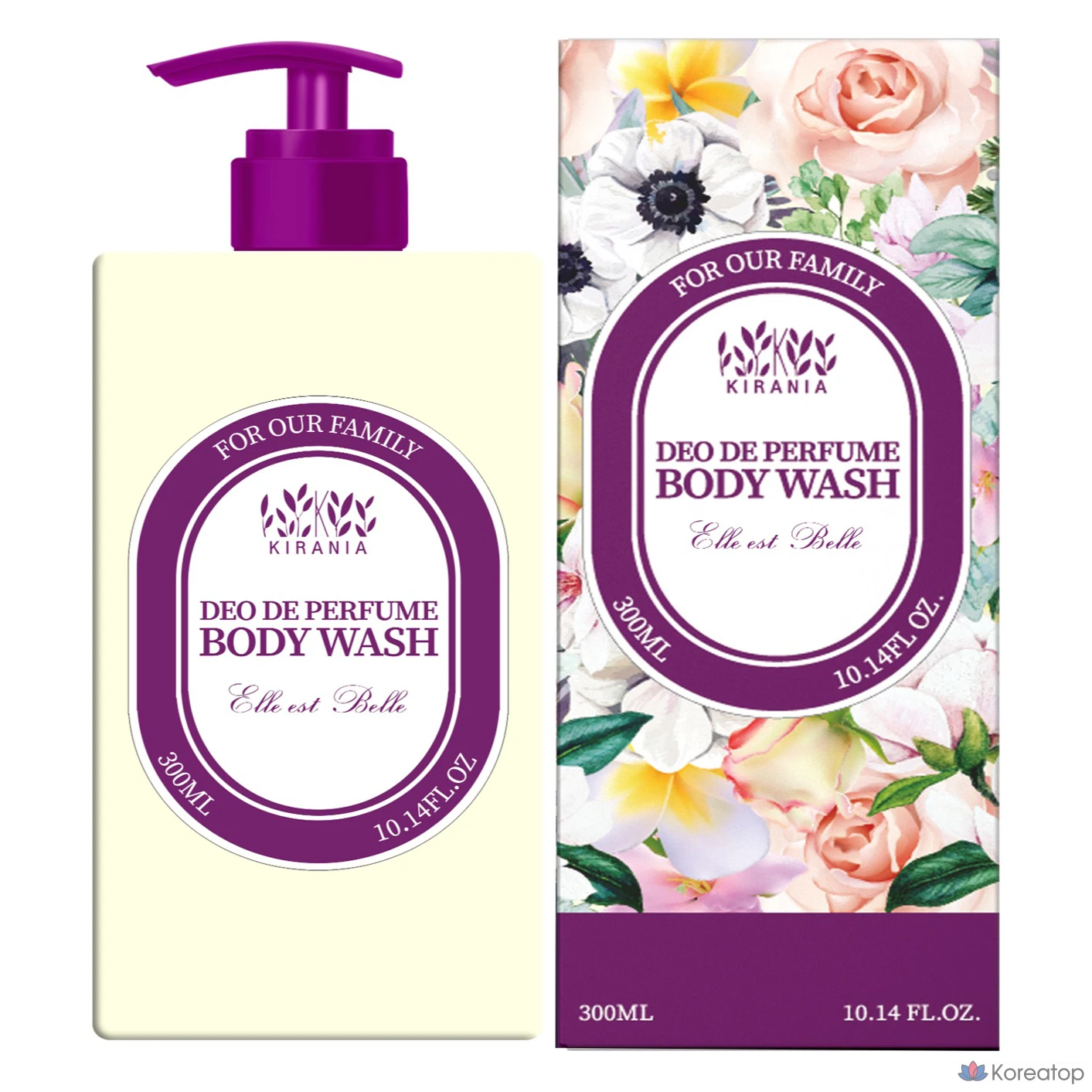 Гель для душа Kirania Deo de Parfum Body Wash Eliveleure, 300 мл, 1 шт.