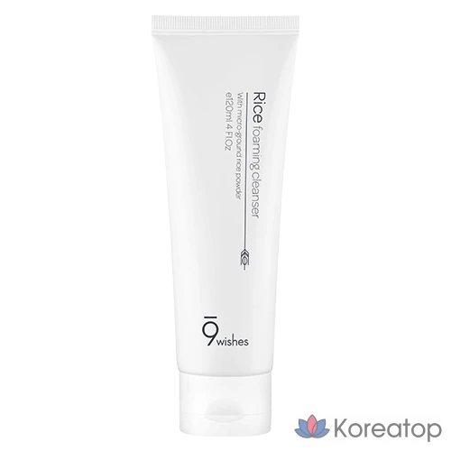 Очищающая пенка 9wishes Rice Foaming Cleanser, 120 мл, 1 шт.
