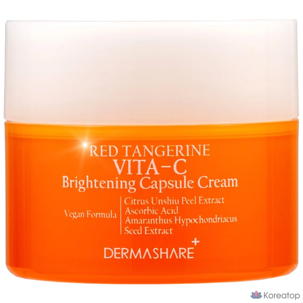 Крем Dermashare Vegan Red Orange Vitamin C Brightening Capsule Cream, 50 мл, 1 шт.