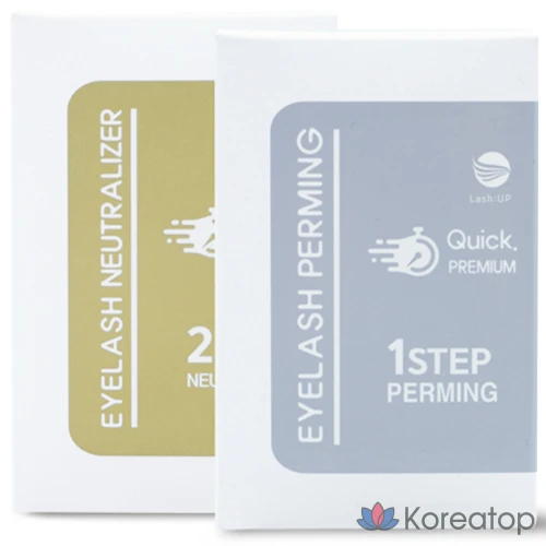 Набор для ухода Lash:Up Eyelash Brow Quick Premium Perm STEP1 + STEP2, 10 шт.