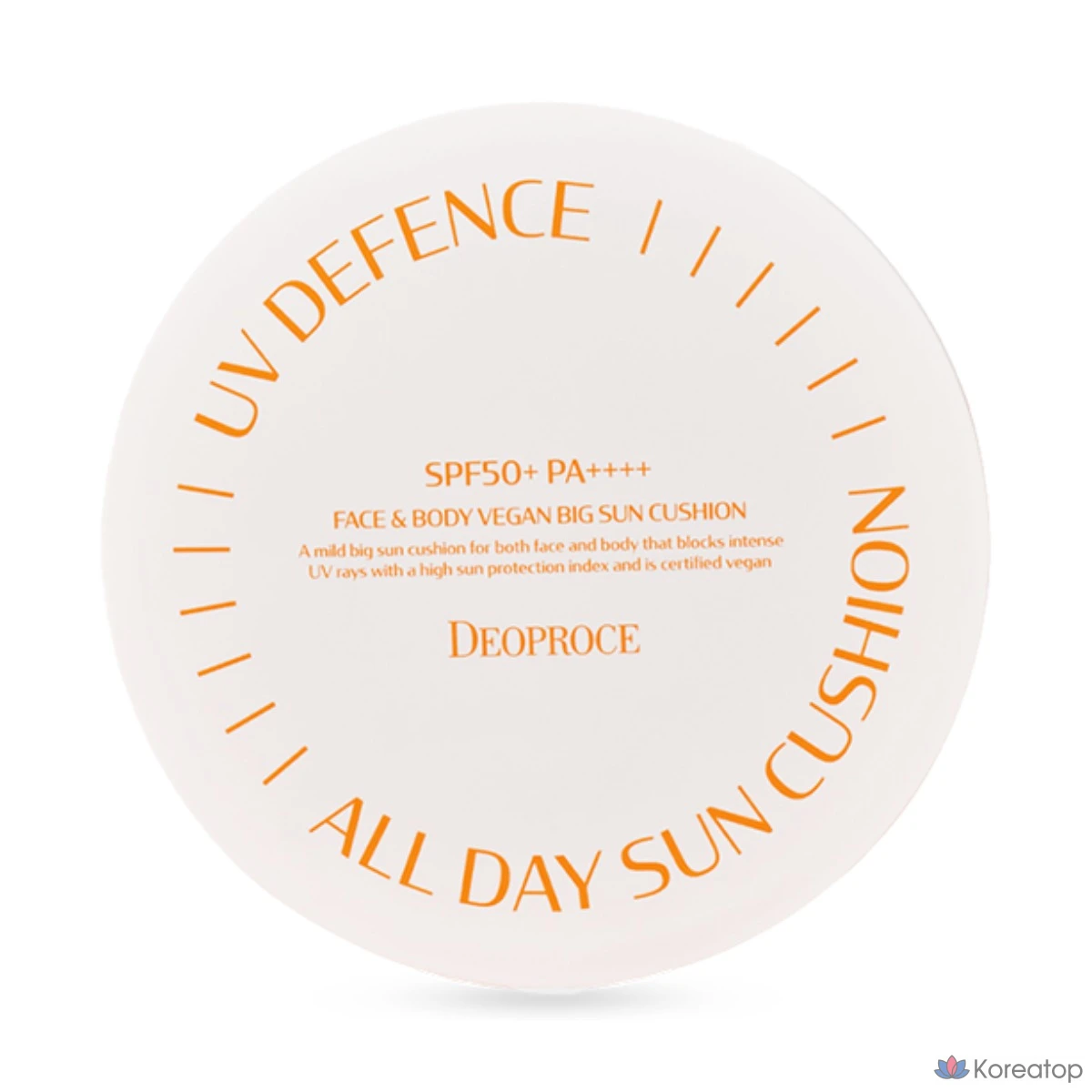 Солнцезащитный кушон Deoproce Light Big Size Tone-Up Sun Cushion UV Defense All Day, 25 г, 1 шт.