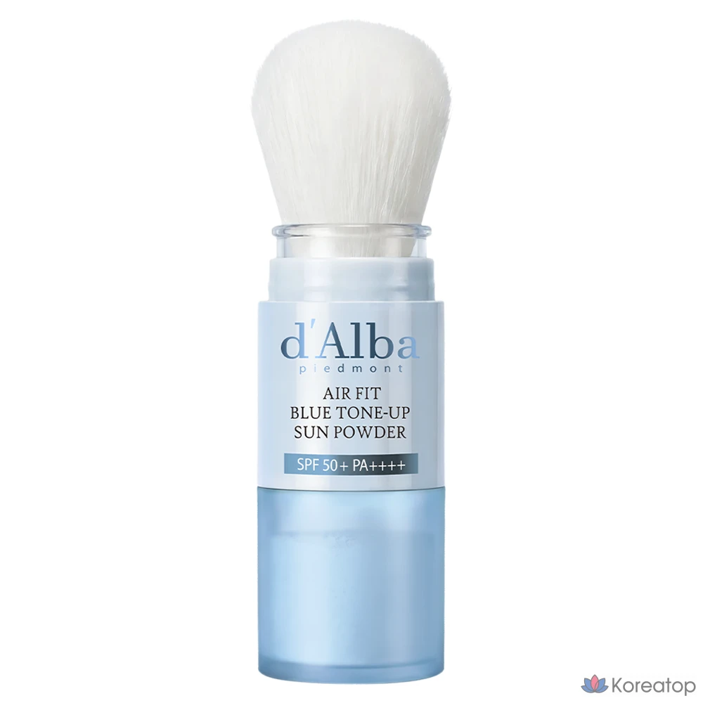 Солнцезащитная пудра d'Alba Air Fit Blue Tone-up Sun Powder SPF50+ PA++++, 5.5 г, 1 шт.