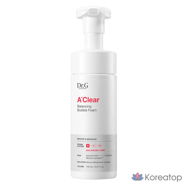 Очищающая пенка Dr. G A-Clear Balancing Bubble Foam, 150 мл, 1 шт.
