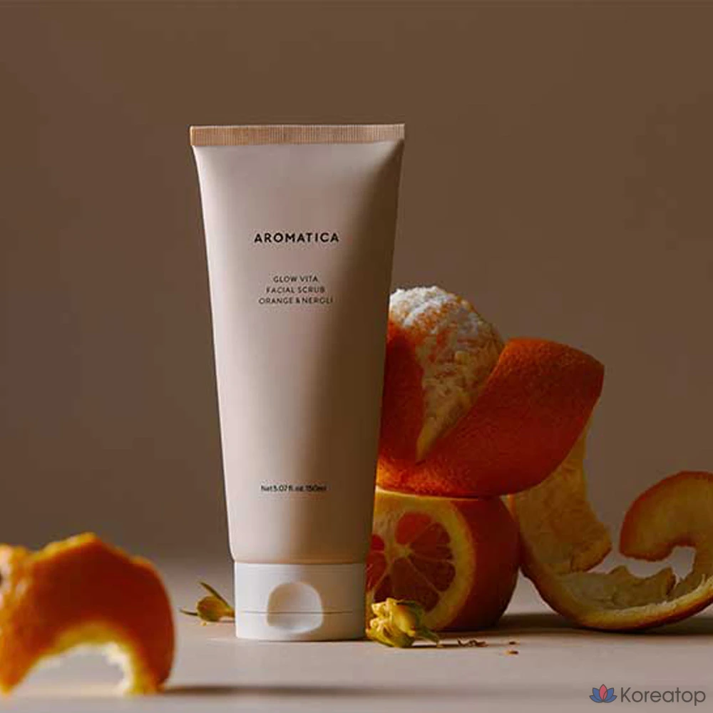 Скраб для лица Aromatica Glow Vita Facial Scrub Orange & Neroli, 150 мл, 1 шт.