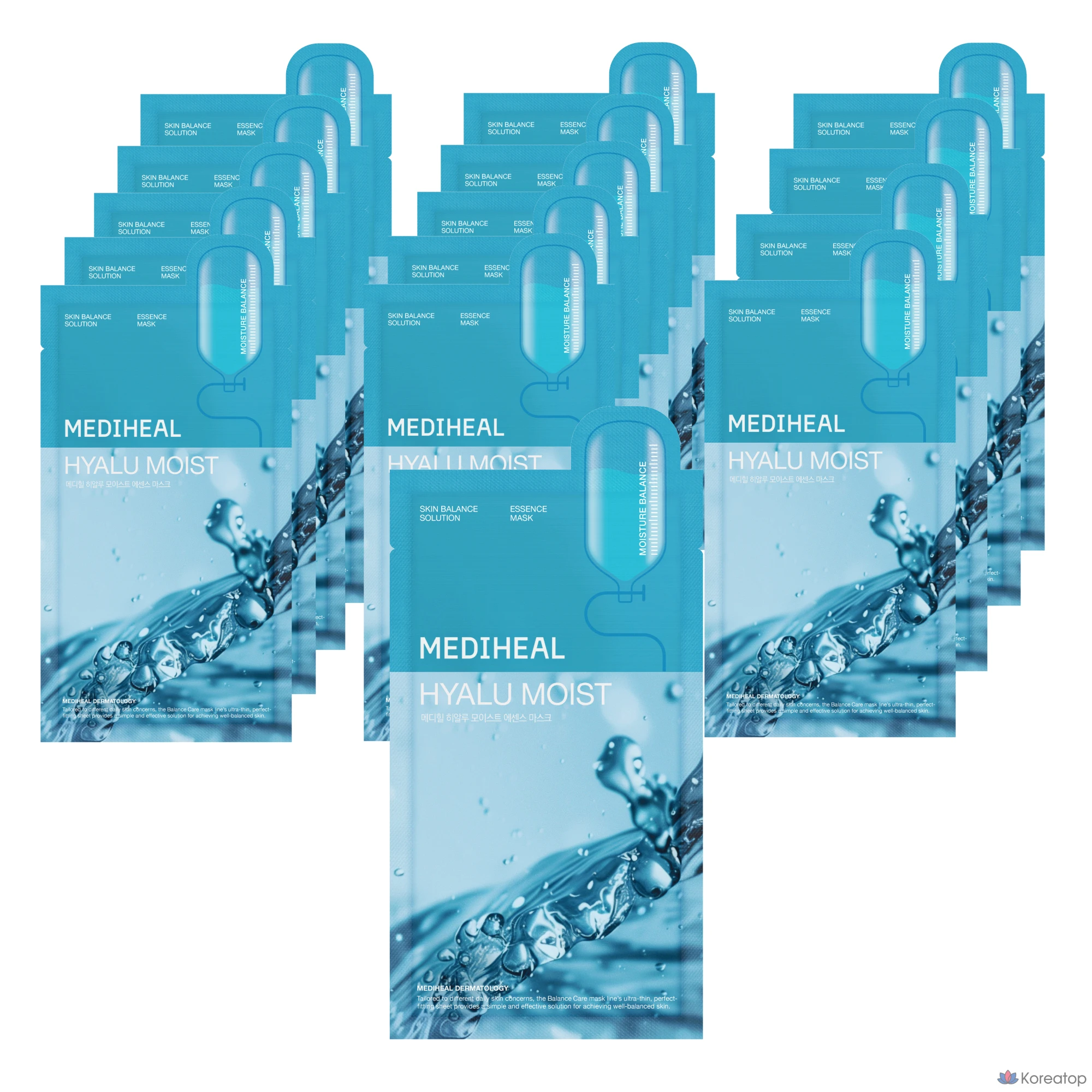 Тканевая маска для лица MEDIHEAL Hyalu Moist Essence Mask, 20 мл, 15 шт.