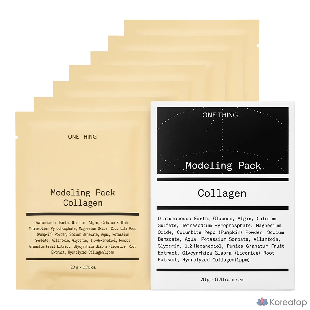 Моделирующая маска One Thing Collagen Modeling Pack, 20 г, 7 шт.