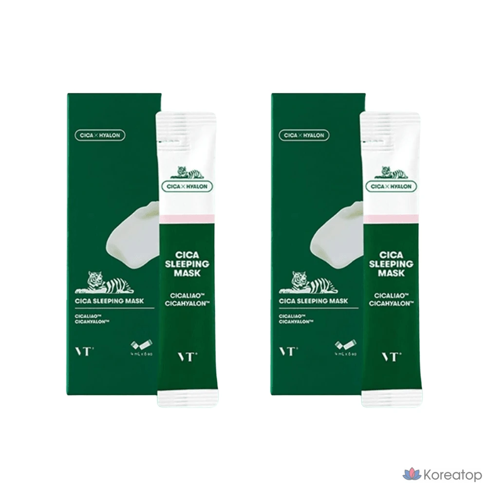 Ночная маска для лица VT Cosmetics Cica Sleeping Mask, 4 мл, 12 шт.