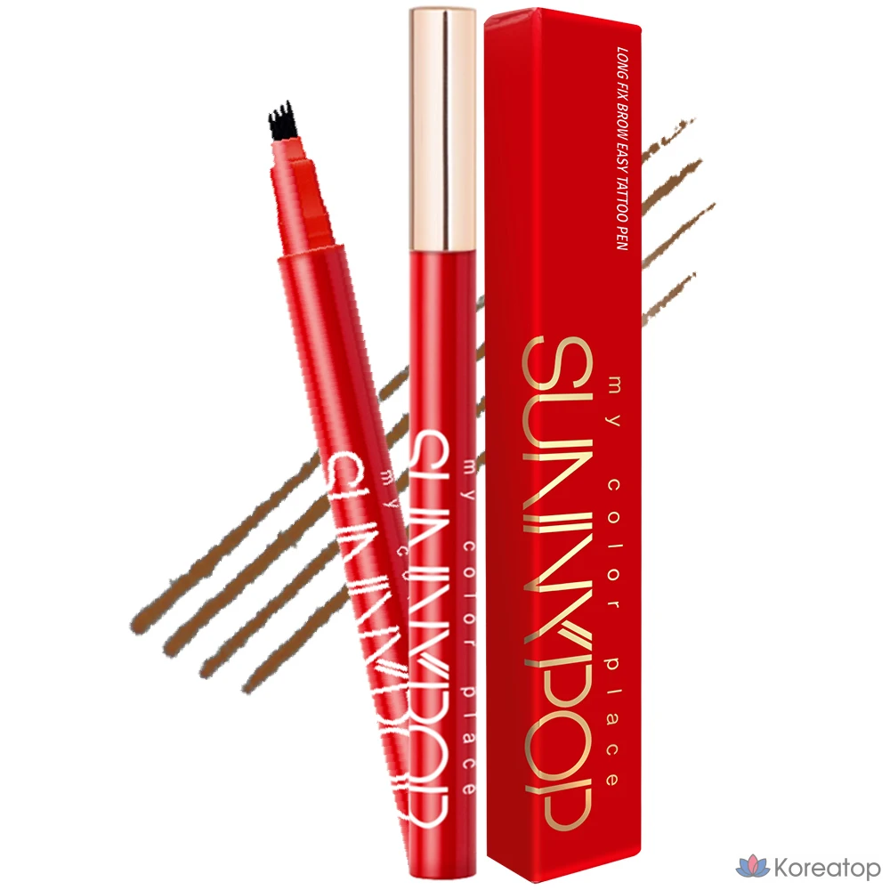 Карандаш для бровей Merythod Tattoo Eyebrow Pencil, оттенок Natural Brown, 1 шт.