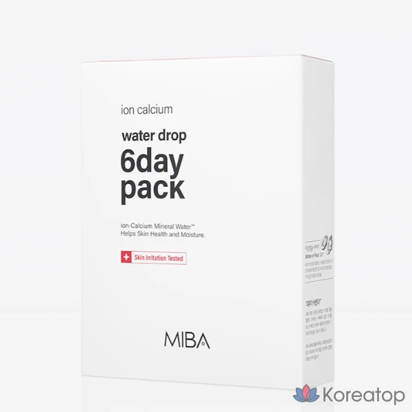 Тканевая маска для лица MIBA Ion Calcium Six Day Pack, 12 шт.