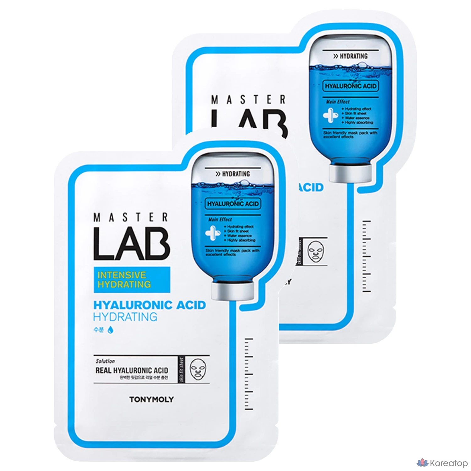 Тканевая маска для лица Tony Moly Master Lab Hyaluronic Acid Mask Sheet, 19 г, 2 шт.