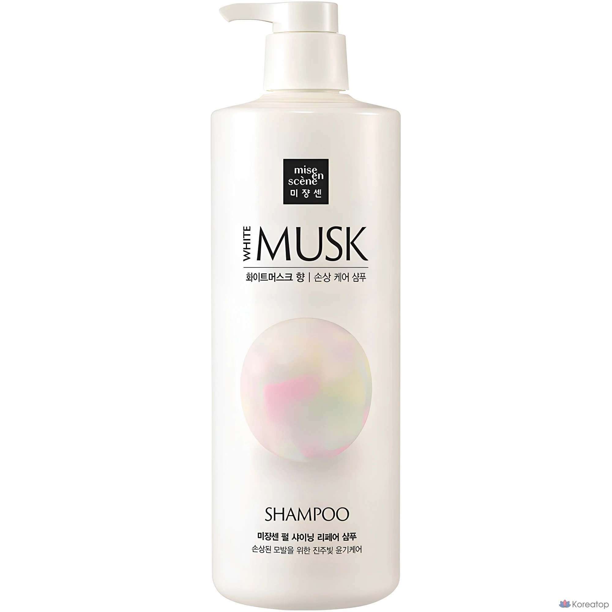 Шампунь Mise en Scene Pearl Shining Repair Shampoo, аромат White Musk, 1 л, 1 шт.