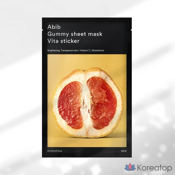 Тканевая маска для лица Abib Gum Sticker Sheet Mask Vita Sticker, 1 шт.
