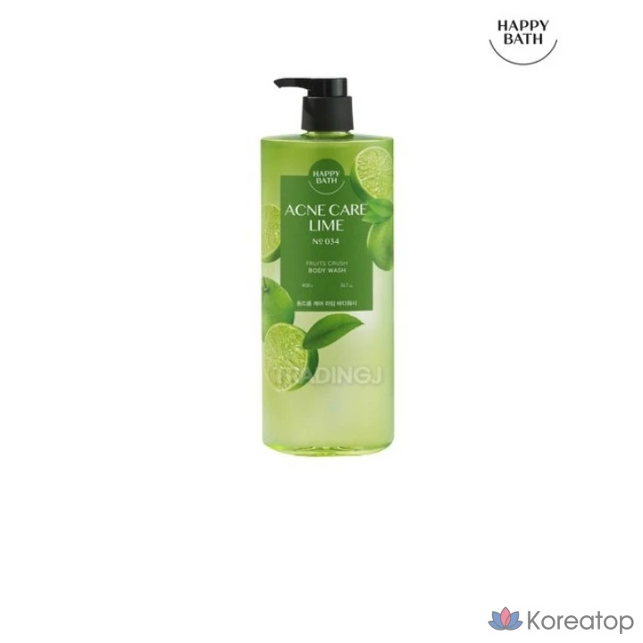 Гель для душа Happy Bath Fruits Crush Back Acne Care Lime, лайм, 900 г, 1 шт.