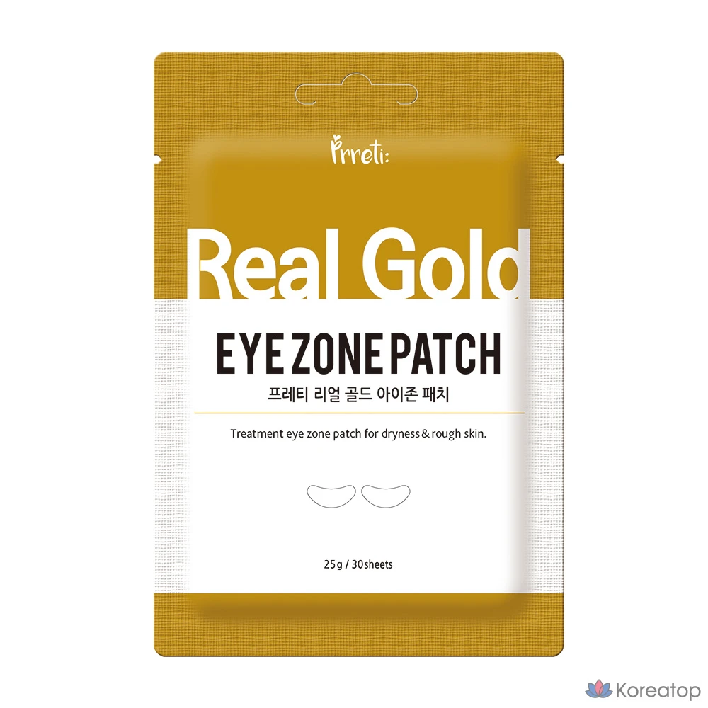 Патчи для глаз Prreti Real Eye Zone Patch Gold, 30 шт.