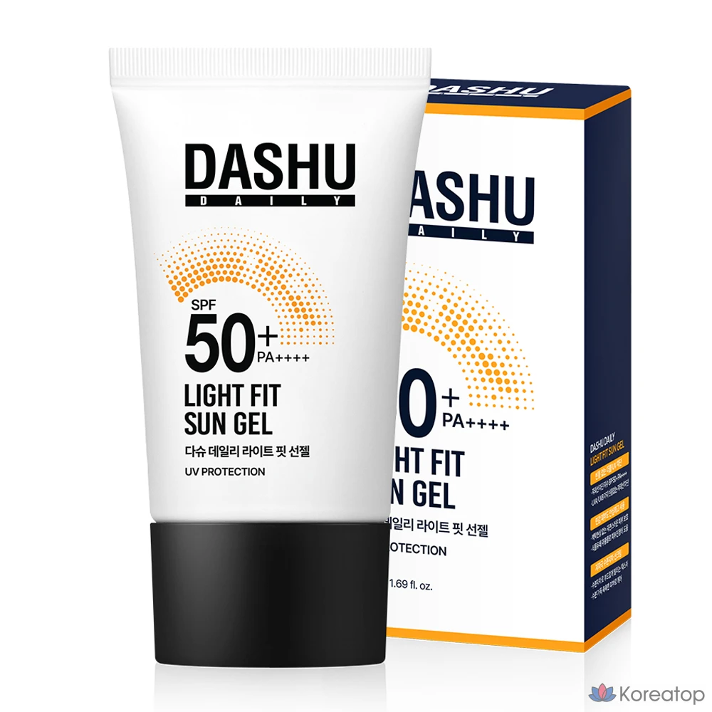 Солнцезащитный крем DASHU Daily Light Fit Sun Gel SPF50+ PA++++, 50 мл, 1 шт.