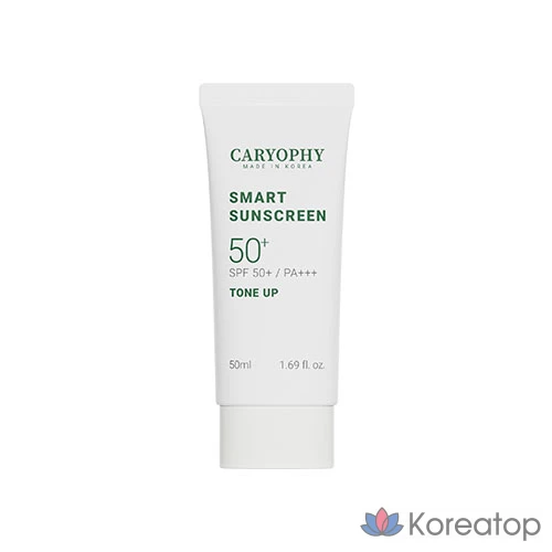 Солнцезащитный крем CARYOPHY Smart Tone-up Sunscreen Waterproof SPF50+ PA+++, 50 мл, 1 шт.