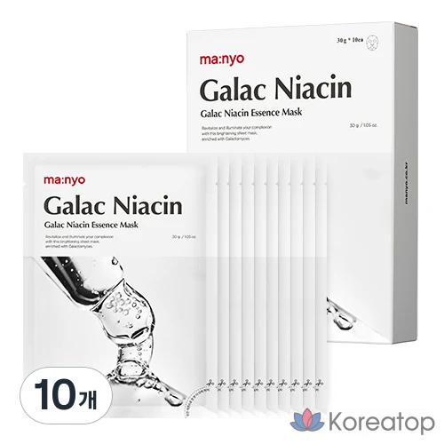 Тканевая маска для лица Manyo Galac Niacin Essence Mask, 10 шт.