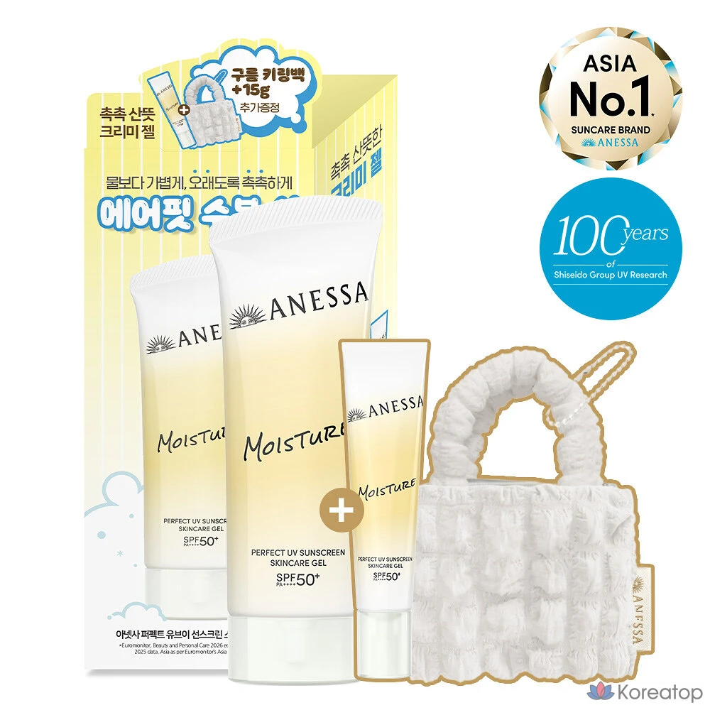 Солнцезащитный крем Anessa Perfect UV Sunscreen Skincare Gel, 90 г + 15 г, 1 шт.