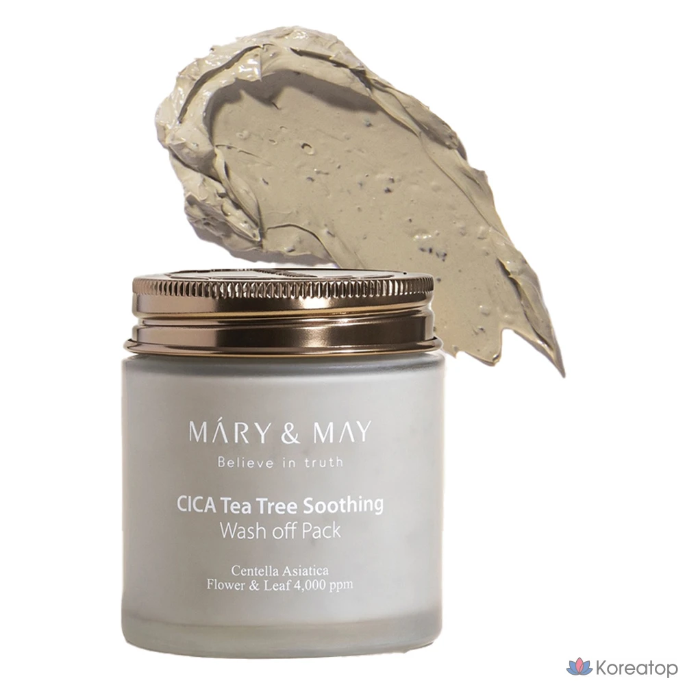 Пилинг Mary&amp;May Cica Tea Tree Soothing Wash-off Pack, 125 г, 1 шт.