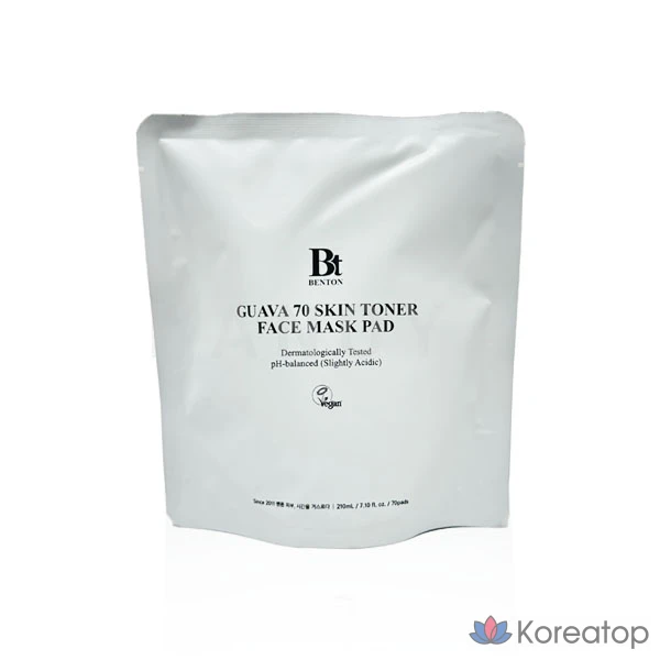 Тонер-пэды Benton Guava 70 Skin Toner Calming Pad Refill, 210 мл, 70 шт.